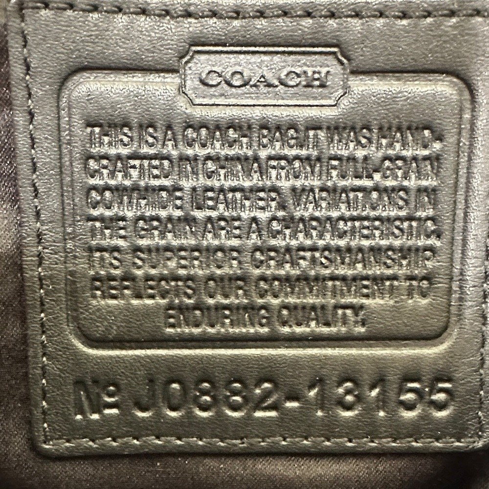 Coach Black Pebbled Leather Hobo Shoulder Bag - Picture 4 of 4